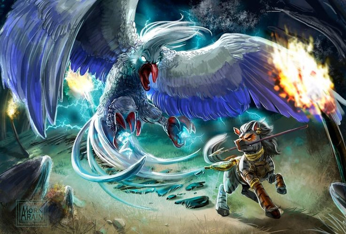  Vẫn tồn tại trong tín ngưỡng dân gian. Ở Nam Phi, nhiều người tin rằng linh hồn Impundulu vẫn bay qua bầu trời mỗi khi có giông bão. Ảnh: Pinterest.