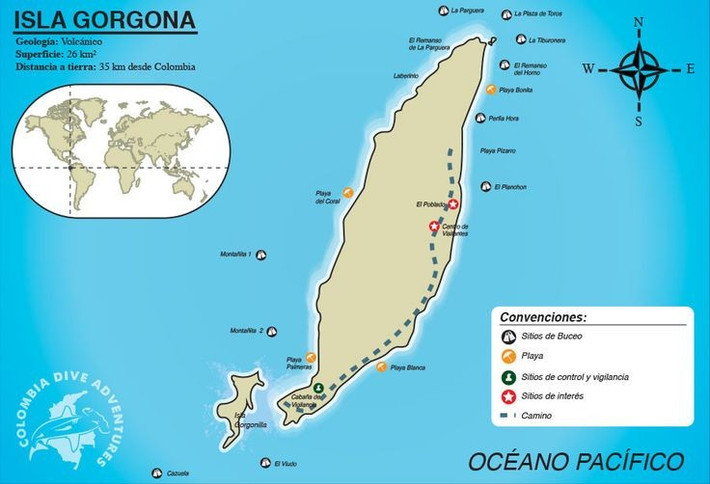  Là mắt xích quan trọng trong “hành lang biển” Đông Thái Bình Dương. Malpelo nằm trên tuyến di cư của nhiều loài sinh vật biển lớn giữa các khu vực như Galápagos, Cocos và bờ biển Trung Mỹ. Vai trò này khiến khu bảo tồn trở thành trạm trung chuyển sinh thái quan trọng trong mạng lưới bảo tồn biển khu vực. Ảnh: Pinterest.