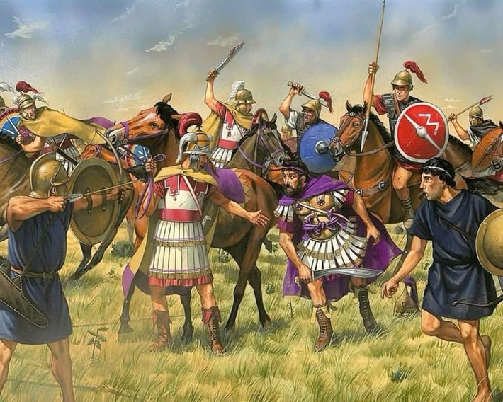 La Mã giành thắng lợi áp đảo. Khoảng 8.000 lính Macedonia bị giết, và 5.000 bị bắt làm tù binh. Ảnh: Pinterest.