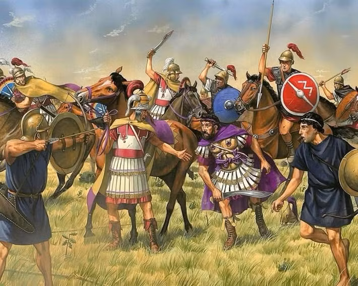  La Mã giành thắng lợi áp đảo. Khoảng 8.000 lính Macedonia bị giết, và 5.000 bị bắt làm tù binh. Ảnh: Pinterest.