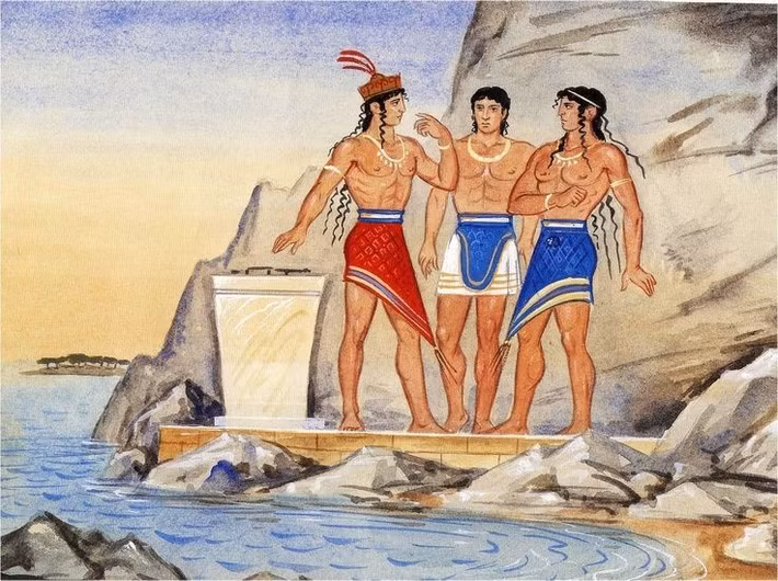  Ít bằng chứng về vũ khí chiến tranh. Các di chỉ khảo cổ hiếm khi phát hiện kho vũ khí quy mô lớn, củng cố nhận định rằng chiến tranh không phải trọng tâm xã hội Minoan. Ảnh: Pinterest.