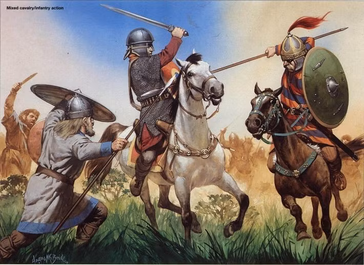  Di sản quân sự và văn hóa. Hình ảnh ngựa chiến vẫn sống động trong ký ức nhân loại, từ tượng đài, sử thi đến biểu tượng quyền lực, nhắc nhớ vai trò quyết định của loài vật này trong lịch sử chiến tranh. Ảnh: Pinterest.