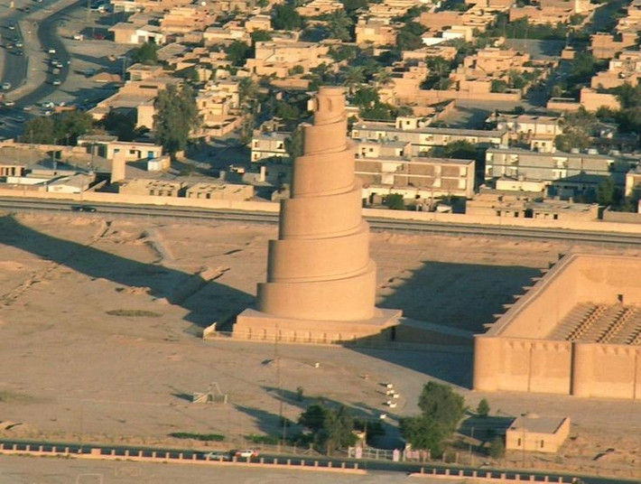  Là di sản thế giới UNESCO. Samarra được UNESCO công nhận là Di sản thế giới năm 2007 như minh chứng cho đỉnh cao kiến trúc Abbasid. Ảnh: Pinterest.