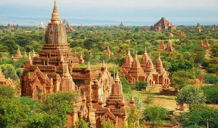  Từng là trung tâm của vương quốc Pagan hùng mạnh. Từ thế kỷ 9 đến 13, Bagan là kinh đô của vương quốc Pagan – nhà nước đầu tiên thống nhất phần lớn lãnh thổ Myanmar ngày nay. Thời kỳ cực thịnh, nơi đây là trung tâm chính trị, tôn giáo và văn hóa quan trọng của khu vực. Ảnh: Pinterest.