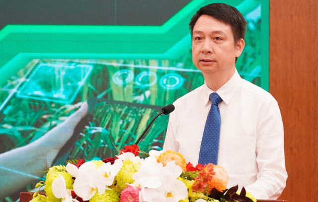 Ông Trần Duy Ninh, Cục trưởng Cục Chuyển đổi số quốc gia (Bộ Khoa học và Công nghệ). Ảnh: Hồng Thắm. ong-ninh.jpg