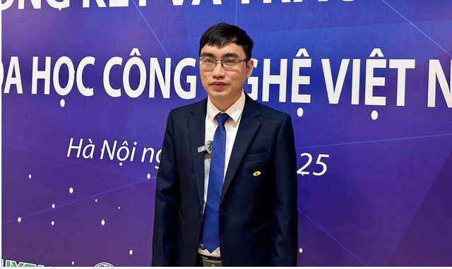 ThS Nguyễn Bá Mạnh (Viện Hóa học, Viện Hàn lâm Khoa học và Công nghệ Việt Nam). Ảnh: TTXVN. nguyen-ba-manh.jpg
