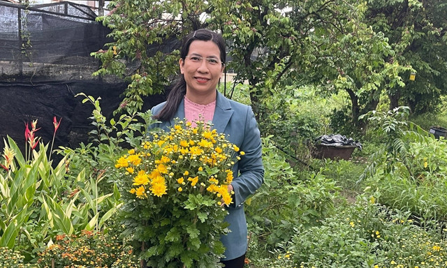 TS Lê Nguyễn Lan Thanh, nhà khoa học của những mùa hoa. Ảnh: DV. lan-thanh.jpg