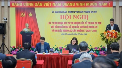 100% cử tri nơi cư trú tín nhiệm ông Vũ Văn Tiến ứng cử đại biểu Quốc hội