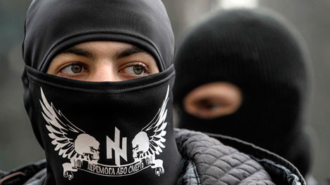 Các thành viên Right Sector. Các thành viên Right Sector.