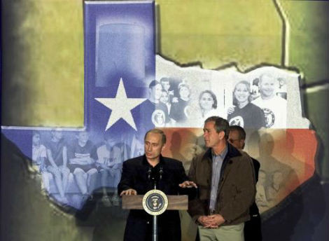 Ông Bush và ông Putin tại Texas năm 2001 - khi mối quan hệ 2 bên vẫn còn mặn nồng. Ông Bush và ông Putin tại Texas năm 2001 - khi mối quan hệ 2 bên vẫn còn mặn nồng.