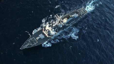 Tàu khu trục USS Donald Cook của Mỹ. Tàu khu trục USS Donald Cook của Mỹ.
