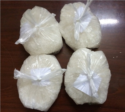 Số ma túy đá bị thu giữ. Số ma túy đá bị thu giữ.