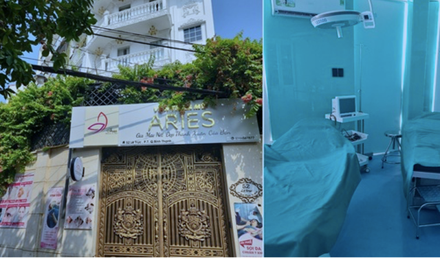 Viện thẩm mỹ Aries bị đình chỉ hoạt động 18 tháng Vien tham my Aries bi dinh chi hoat dong 18 thang
