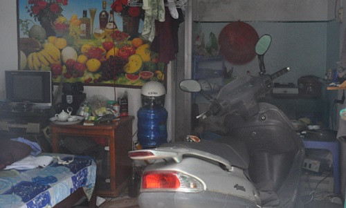 Căn phòng trọ nơi xảy ra vụ việc. Căn phòng trọ nơi xảy ra vụ việc.