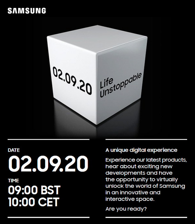 Samsung sẽ tổ chức sự kiện 'Life Unstoppable' vào ngày 2 tháng 9 Samsung se to chuc su kien 'Life Unstoppable' vao ngay 2 thang 9