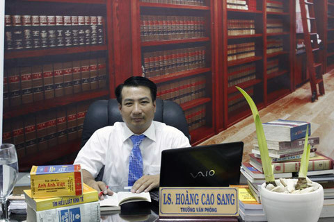 Luật sư Hoàng Cao Sang. Luật sư Hoàng Cao Sang.