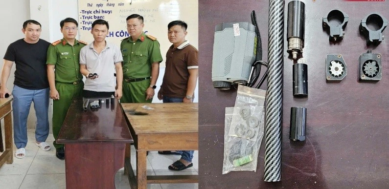 Cần Thơ: Bắt quả tang 2 đối tượng mua bán linh kiện vũ khí, pháo nổ qua mạng