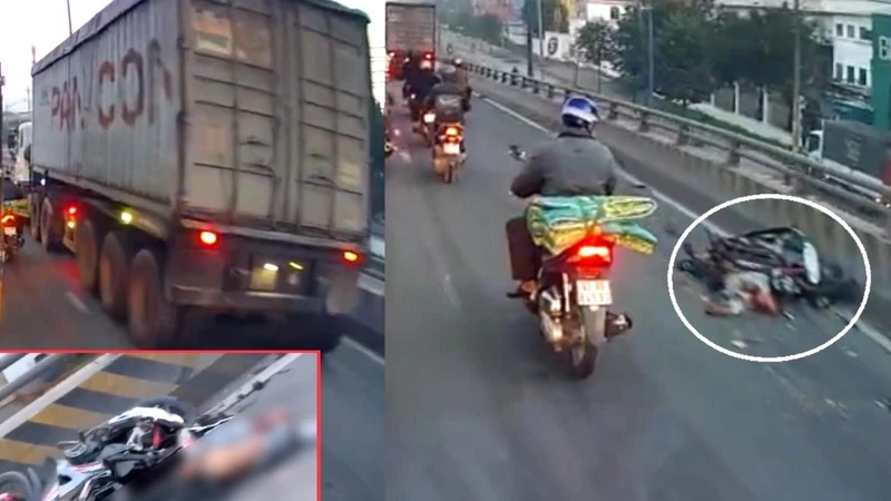 Người đàn ông tử vong sau va chạm với xe đầu kéo container trên cầu vượt