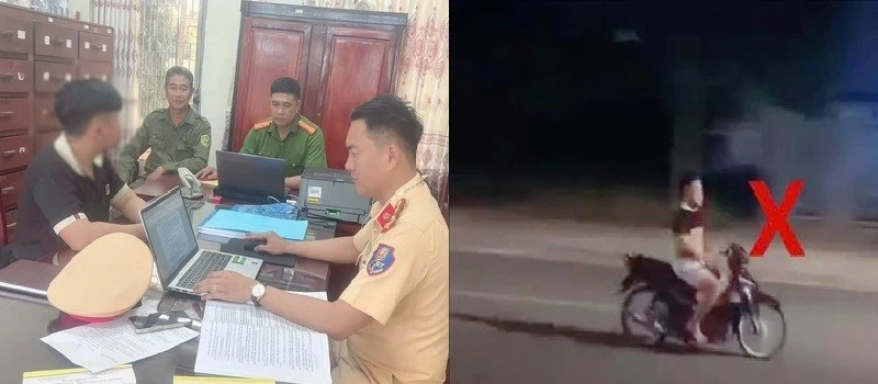 Đồng Nai: Xử phạt nam thanh niên buông hai tay khi điều khiển xe máy