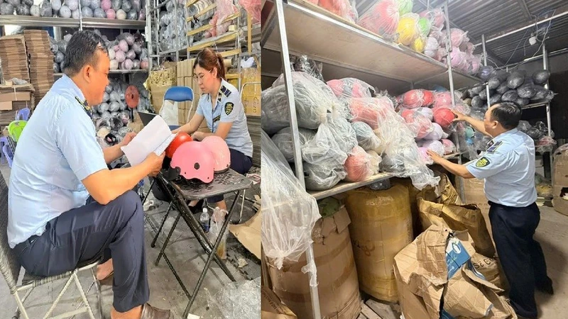 TP HCM: Tạm giữ hơn 5.000 mũ bảo hiểm không rõ nguồn gốc