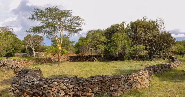 Xuất hiện từ thế kỷ 15. Thimlich Ohinga được xây dựng khoảng thế kỷ 15, thể hiện trình độ tổ chức xã hội và kiến trúc của cư dân vùng hồ Victoria. Ảnh: UNESCPO.