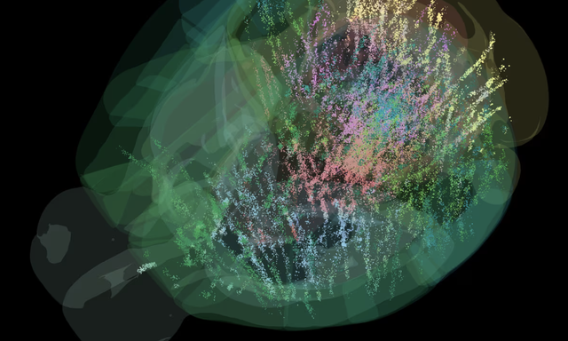 Bản đồ não này được xây dựng từ dữ liệu của 139 con chuột, ghi nhận hơn 600.000 tế bào thần kinh ở 279 vùng não, chiếm khoảng 95% toàn bộ não chuột. Ảnh: Lifeboat Foundation.