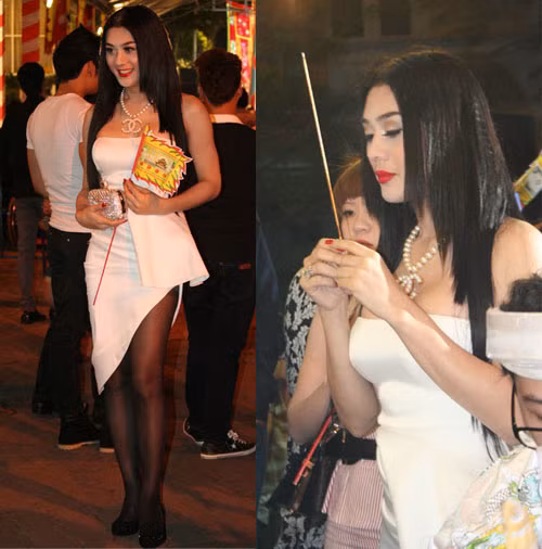 Den ca sao Viet cung an mac phan cam khi di le chua