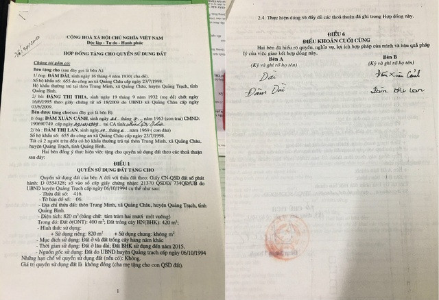 Hàng chục người chết bất ngờ 'sống lại' để ký tặng, cho đất - Hình 2 Hang chuc nguoi chet bat ngo 'song lai' de ky tang, cho dat-Hinh-2