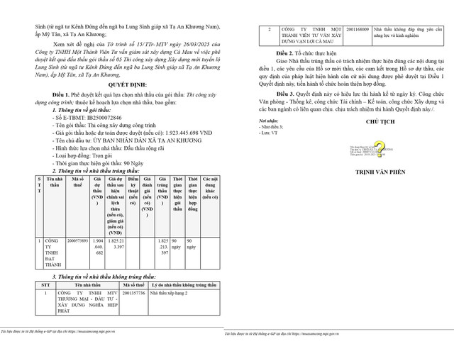 Ca Mau: Thuong trung thau tai xa Ta An Khuong, nang luc Cty Dat Thanh ra sao?