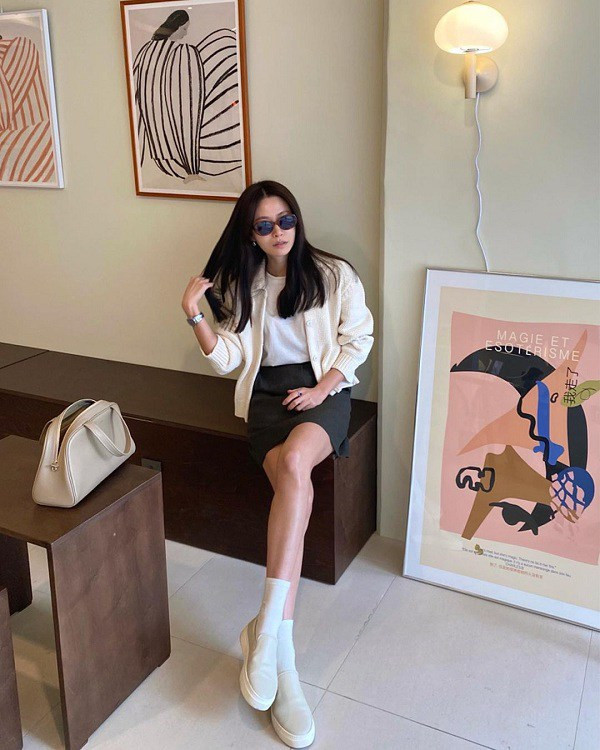 Hotgirl Hàn diện đồ đơn giản mà sành điệu - Hình 3 Hotgirl Han dien do don gian ma sanh dieu-Hinh-3