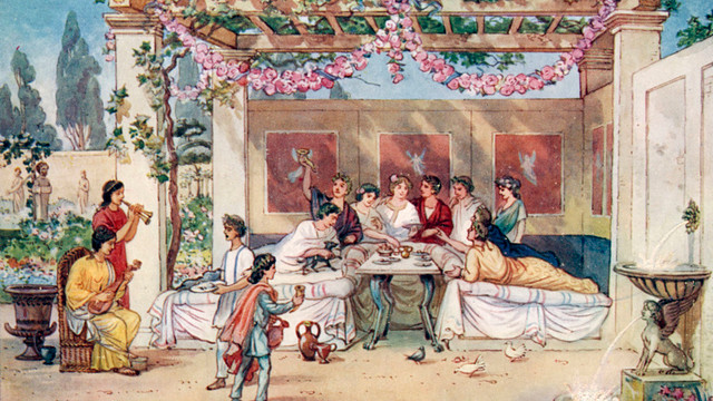 Người La Mã cổ đại tổ chức tiệc tùng như thế nào? Nguoi La Ma co dai to chuc tiec tung nhu the nao?