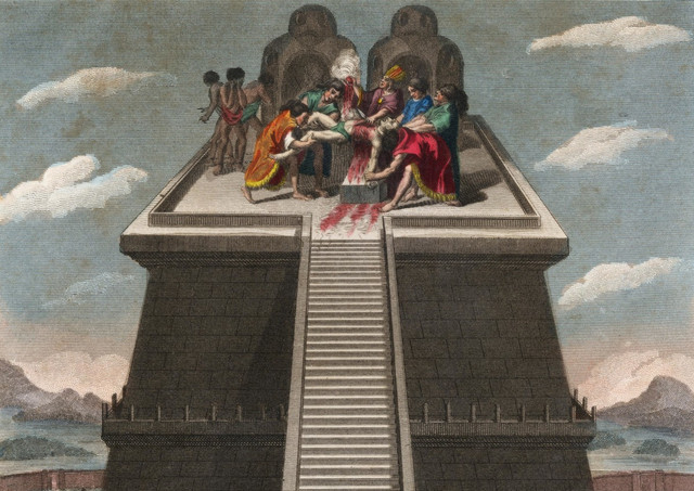 Biết gì về lễ hiến tế người cho thần linh của đế chế Aztec? Biet gi ve le hien te nguoi cho than linh cua de che Aztec?