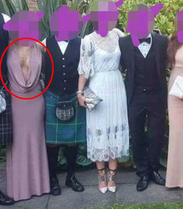 Điểm mặt những trường hợp ăn mặc hớ hênh đi đám cưới - Hình 3 Diem mat nhung truong hop an mac ho henh di dam cuoi-Hinh-3