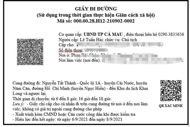 Tỉnh thành áp dụng nhất công nghệ trong việc cấp giấy đi đường? - Hình 2 Tinh thanh ap dung nhat cong nghe trong viec cap giay di duong?-Hinh-2