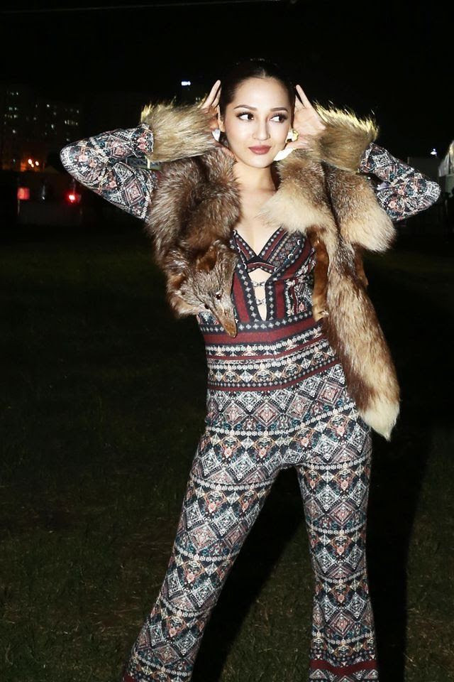 Huyền Lizzie và loạt mỹ nhân mặc áo lông thú gây tranh cãi - Hình 4 Huyen Lizzie va loat my nhan mac ao long thu gay tranh cai-Hinh-4