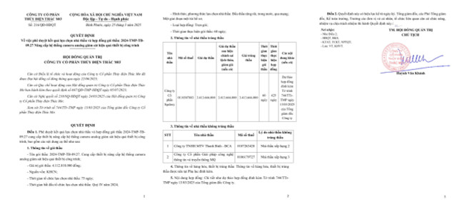 Goi thau thuc hien nang cap camera hon 3 ty ve tay Cty Sgalaxy