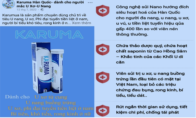 Quang cao tieu u xo tan goc, TPCN Karuma co sai pham?-Hinh-3