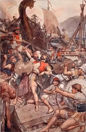 Nhin lai tran hai chien lam rang danh de che Hy Lap co dai