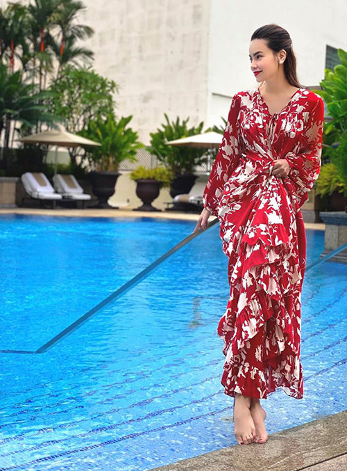 Phong cach thoi trang giau bung bau tre trung cua Ha Ho-Hinh-9