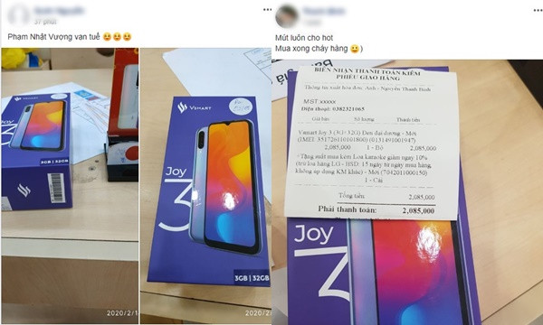 Vsmart Joy 3 'cháy hàng' trong ngày mở bán Vsmart Joy 3 'chay hang' trong ngay mo ban
