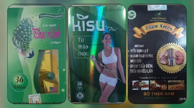 Bộ Y tế cảnh báo loạt sản phẩm giảm cân, tráng dương chứa chất cấm Bo Y te canh bao loat san pham giam can, trang duong chua chat cam