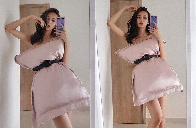 Lấy gối làm váy, người đẹp Việt trông cực gợi cảm Lay goi lam vay, nguoi dep Viet trong cuc goi cam