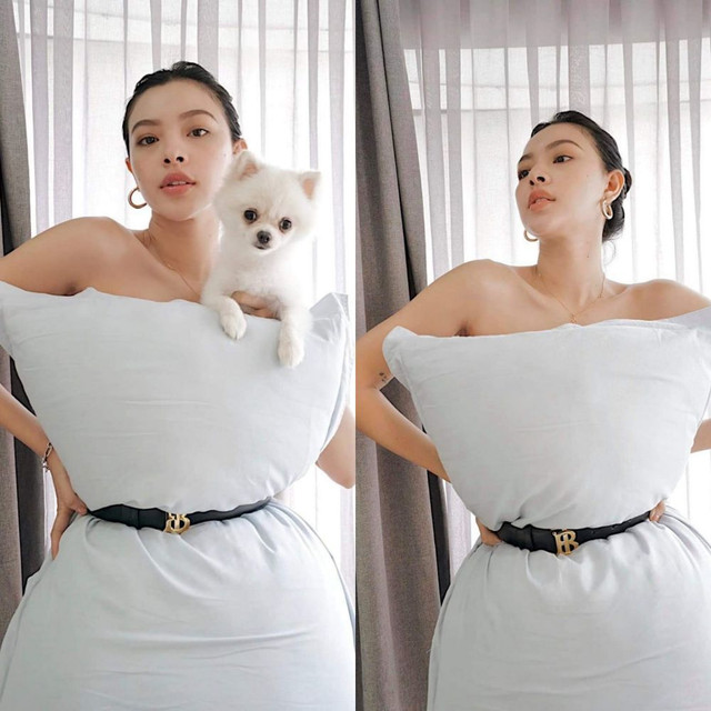 Lấy gối làm váy, người đẹp Việt trông cực gợi cảm - Hình 6 Lay goi lam vay, nguoi dep Viet trong cuc goi cam-Hinh-6