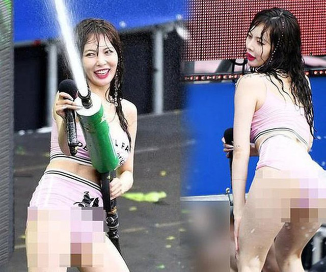 Soi những trang phục hở bạo phản cảm của sao Hàn - Hình 6 Soi nhung trang phuc ho bao phan cam cua sao Han-Hinh-6
