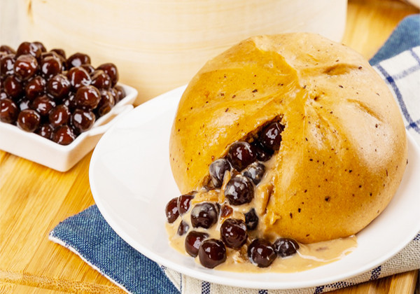 Thưởng thức bánh bao trà sữa trân châu Đài Loan đang hút khách Thuong thuc banh bao tra sua tran chau Dai Loan dang hut khach