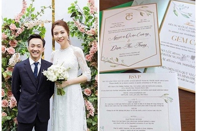 Cường Đô la và Đàm Thu Trang đãi quan khách những món gì trong tiệc cưới? Cuong Do la va Dam Thu Trang dai quan khach nhung mon gi trong tiec cuoi?