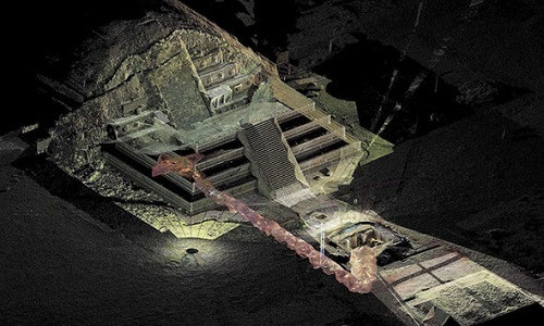 Khám phá đường hầm bên dưới kim tự tháp nổi tiếng ở Mexico - Hình 4 Kham pha duong ham ben duoi kim tu thap noi tieng o Mexico-Hinh-4