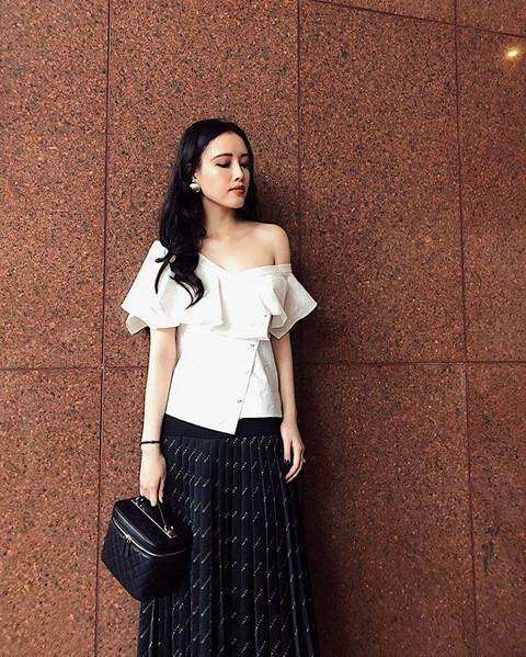 Em gái hoa hậu Mai Phương Thúy ăn mặc sành điệu chẳng kém chị gái - Hình 5 Em gai hoa hau Mai Phuong Thuy an mac sanh dieu chang kem chi gai-Hinh-5