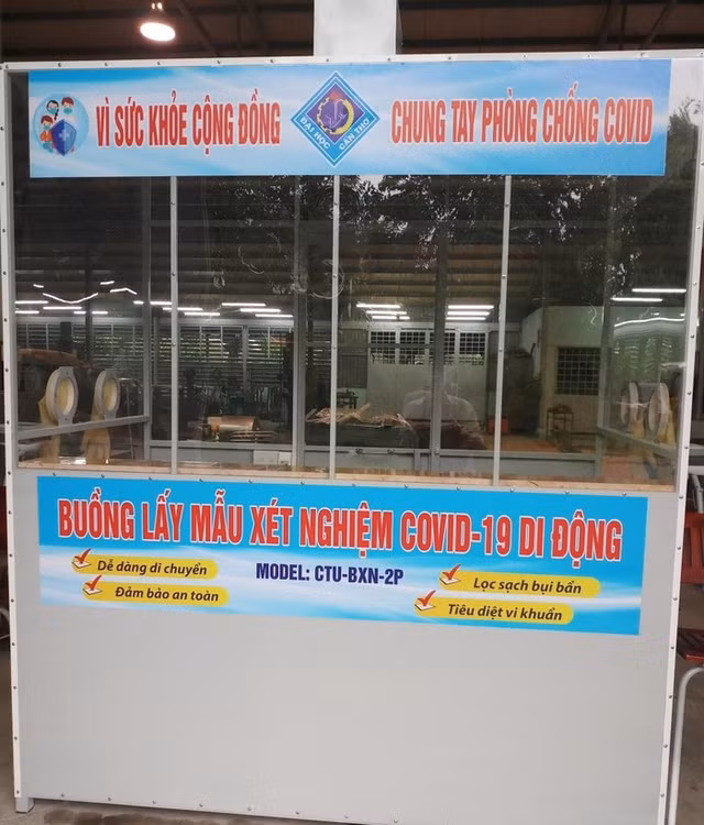 Ben trong buong lay mau xet nghiem COVID-19 di dong “made in Viet Nam“