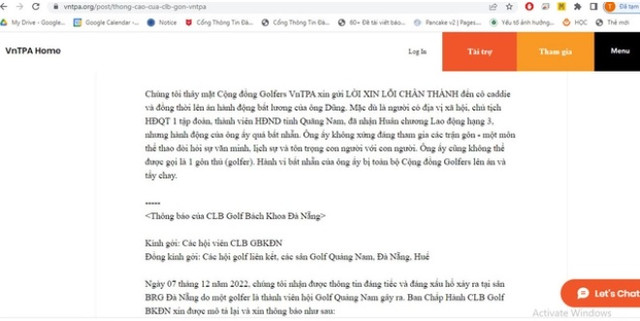 Doanh nhân đánh nữ caddie sân golf: Từ lùm xùm đến công an điều tra - Hình 4 Doanh nhan danh nu caddie san golf: Tu lum xum den cong an dieu tra-Hinh-4